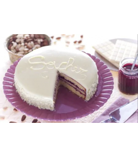 WHITE CHOCOLATE SACHER CAKE...